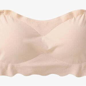 Seamless Cream Bandeau Bra